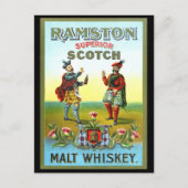  Scotch Whiskey LABEL Briefkaart (Voorkant)