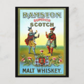 Scotch Whiskey LABEL Briefkaart (Voorkant)