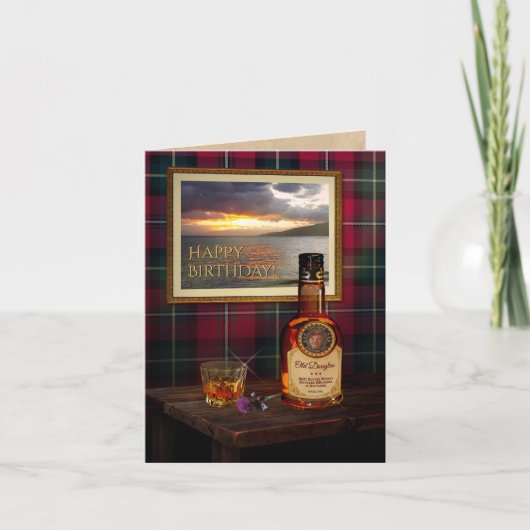 Scotch Whisky Card met jouw tekst en foto Kaart (Voorkant)