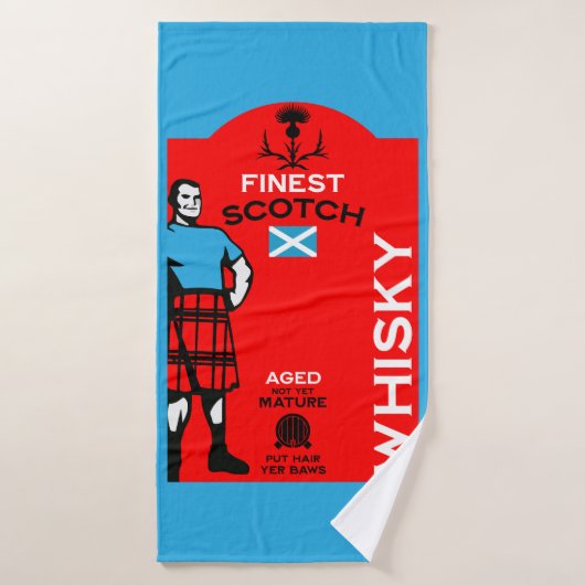 Scotch Whisky Drinker Badhanddoek (Badhanddoek)