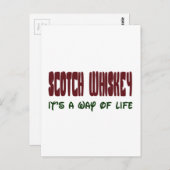Scotch Whisky Het is een manier van leven Briefkaart (Voorkant / Achterkant)