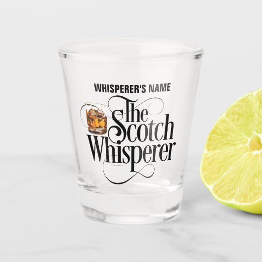 Scotch Whisperer (gepersonaliseerd) Shot Glass Glas (Voorkant)