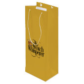 Scotch Whisperer Wine Gift Bag Wijn Cadeautas (Achterkant Gekanteld)