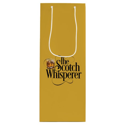 Scotch Whisperer Wine Gift Bag Wijn Cadeautas (Voorkant)
