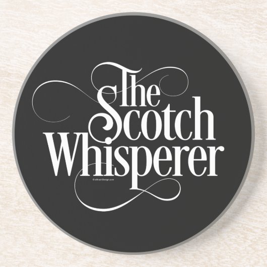 Scotch Whisperer Zandsteen Onderzetter (Voorkant)