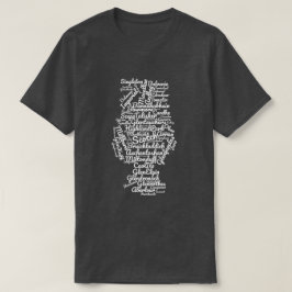 Scotch word cloud - wit op donker t-shirt