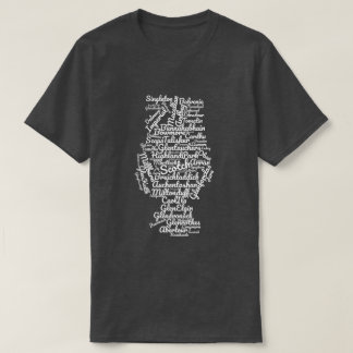 Scotch word cloud - wit op donker t-shirt