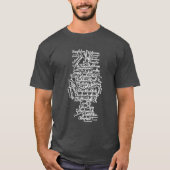 Scotch word cloud - wit op donker t-shirt (Voorkant)