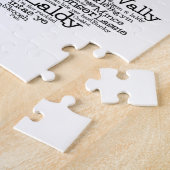 Scotish Slang Word Map Jigzaag Puzzle Legpuzzel (Zijkant)