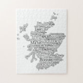 Scotish Slang Word Map Jigzaag Puzzle Legpuzzel (Verticaal)