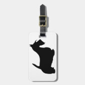 Scotish Terrier Silhouette Bagagelabel (Voorkant verticaal)