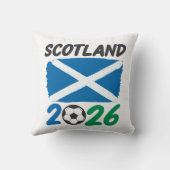 Scotland 2026 Soccer Fan Design / Saltire and Foot Kussen (Achterkant)