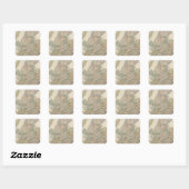 Scotland 3 vierkante sticker (Vel)