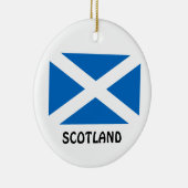SCOTLAND* Aangepaste kerstversiering Keramisch Ornament (Rechts)