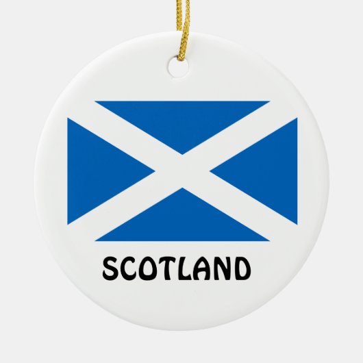 SCOTLAND* Aangepaste kerstversiering Keramisch Ornament (Voorkant)