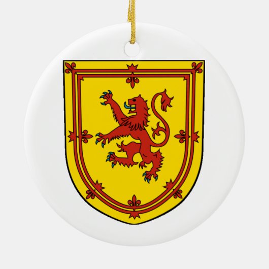 SCOTLAND* Aangepaste kerstversiering Keramisch Ornament (Achterkant)