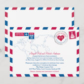 Scotland Airmail | Bruiloft Kaart (Voorkant / Achterkant)