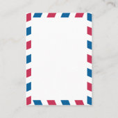 Scotland Airmail Escort/Seating Kaart Wedding Plaatskaartje (Achterkant)