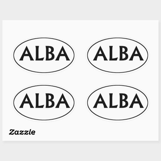 Scotland Alba Oval Bumpersticker Ovale Sticker (Vel)
