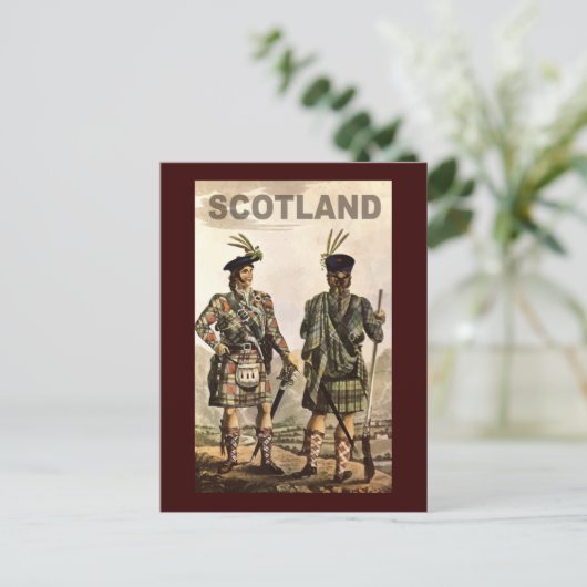 Scotland Art Briefkaart (Staand voorkant)