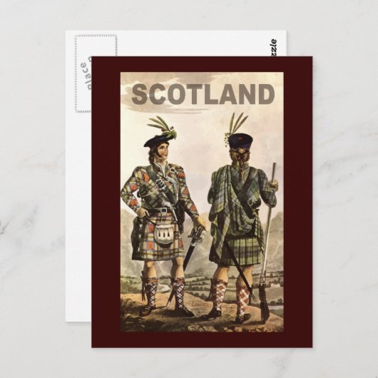 Scotland Art Briefkaart (Voorkant / Achterkant)
