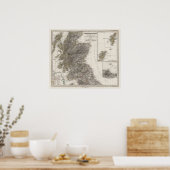 Scotland Atlas Map 2 Poster (Keuken)