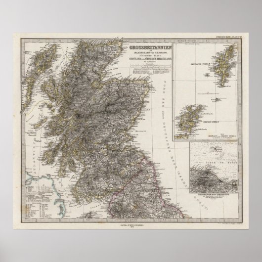 Scotland Atlas Map 2 Poster (Voorkant)