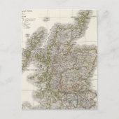Scotland Atlas Map Briefkaart (Voorkant)