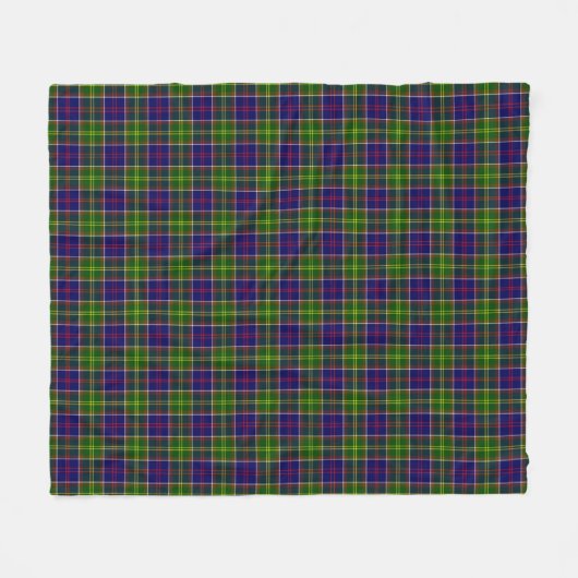 Scotland Ayrshire District Tartan Fleece Deken (Voorkant (Horizontaal))