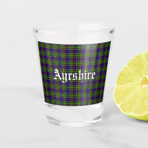 Scotland Ayrshire District Tartan Shot Glas