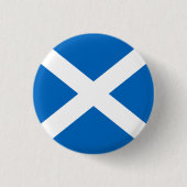 Scotland Badge - Cross of St. Andrew Ronde Button 3,2 Cm (Voorkant)