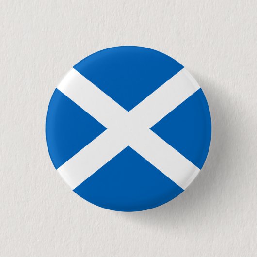 Scotland Badge - Cross of St. Andrew Ronde Button 3,2 Cm (Voorkant)
