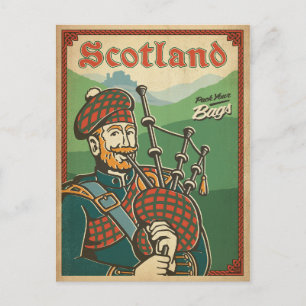 Scotland   Bag Piper Briefkaart