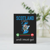 Scotland Bagpipe Music Lover Funny Bagpiper Briefkaart (Staand voorkant)