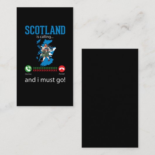 Scotland Bagpipe Music Lover Funny Bagpiper Visitekaartje (Voorkant / Achterkant)