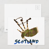 Scotland Bagpipes Briefkaart (Voorkant / Achterkant)
