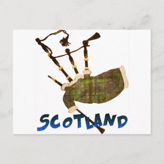 Scotland Bagpipes Briefkaart (Voorkant)