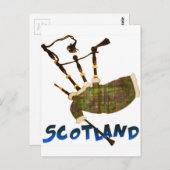 Scotland Bagpipes Briefkaart (Voorkant / Achterkant)