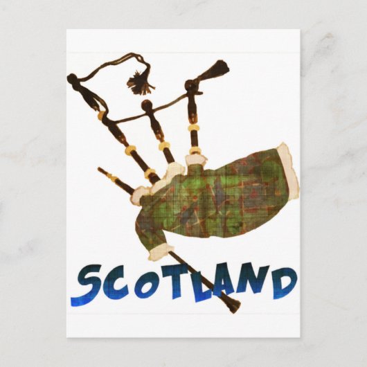 Scotland Bagpipes Briefkaart (Voorkant)