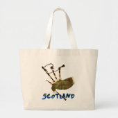 Scotland Bagpipes Grote Tote Bag (Voorkant)