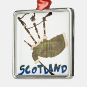 Scotland Bagpipes Metalen Ornament (Links)