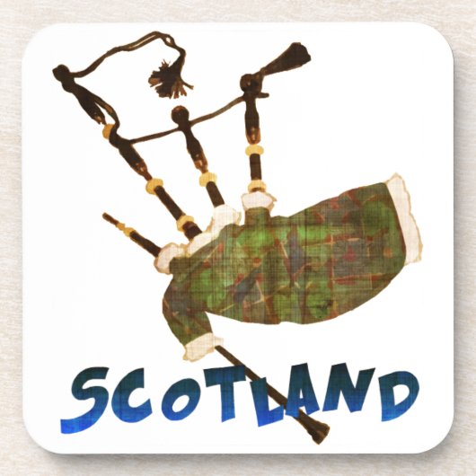 Scotland Bagpipes Onderzetter (Voorkant)