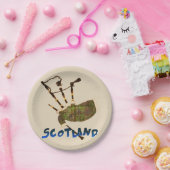 Scotland Bagpipes Papieren Bordje (Feest)