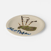 Scotland Bagpipes Papieren Bordje (Gekanteld)