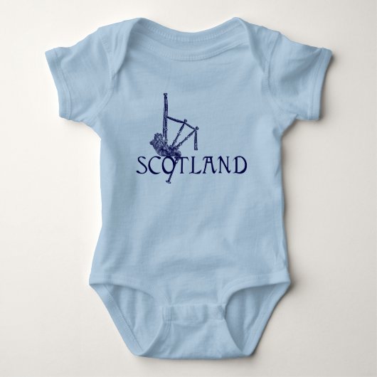 Scotland Bagpipes, Scottish Design Romper (Voorkant)