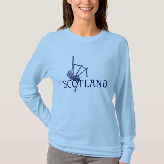 Scotland Bagpipes, Scottish Design T-shirt (Voorkant)