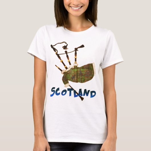 Scotland Bagpipes T-shirt (Voorkant)
