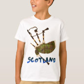 Scotland Bagpipes T-shirt (Voorkant)