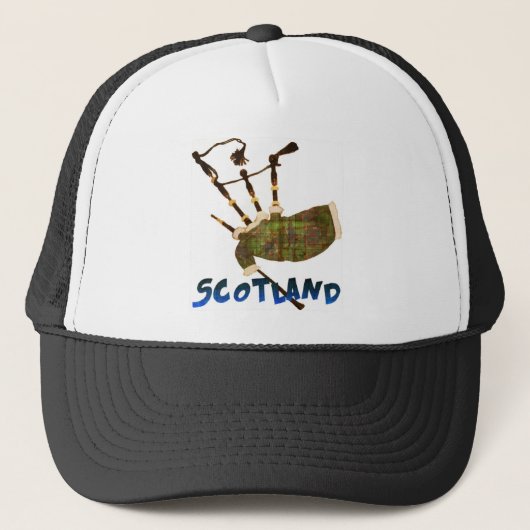 Scotland Bagpipes Trucker Pet (Voorkant)
