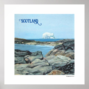 Scotland Bass Rock North Berwick by Pola.B.Alex Poster
